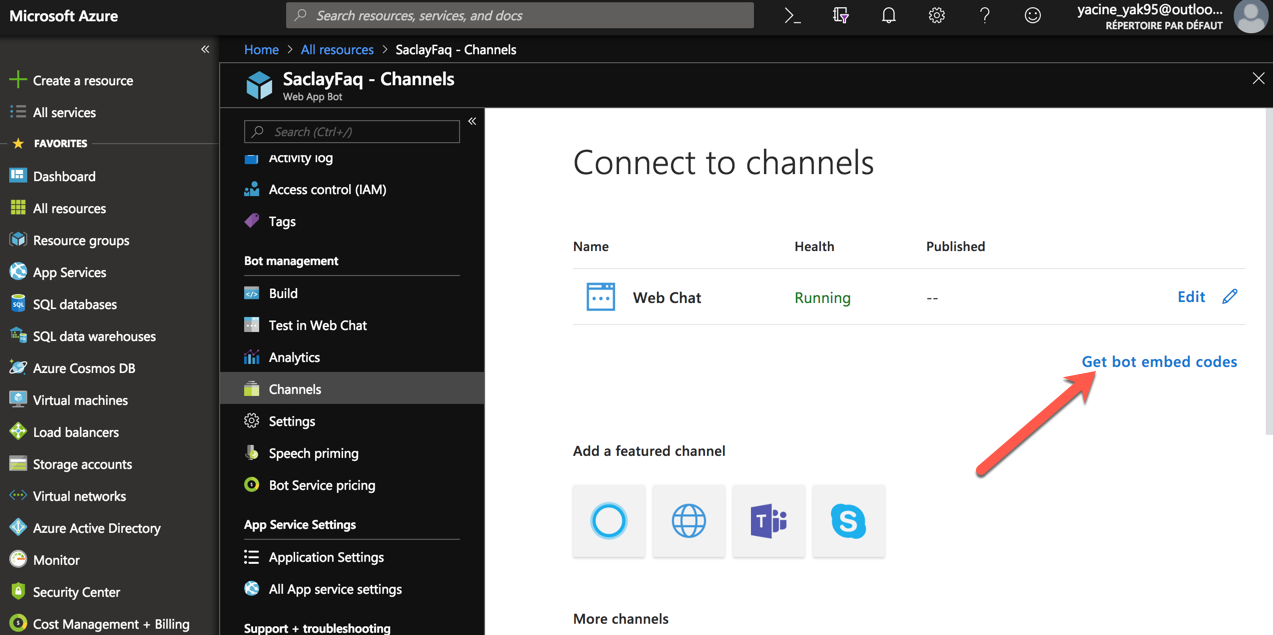 Build a Bot in 5 minutes with Microsoft Azure – Yakoubi Yacine